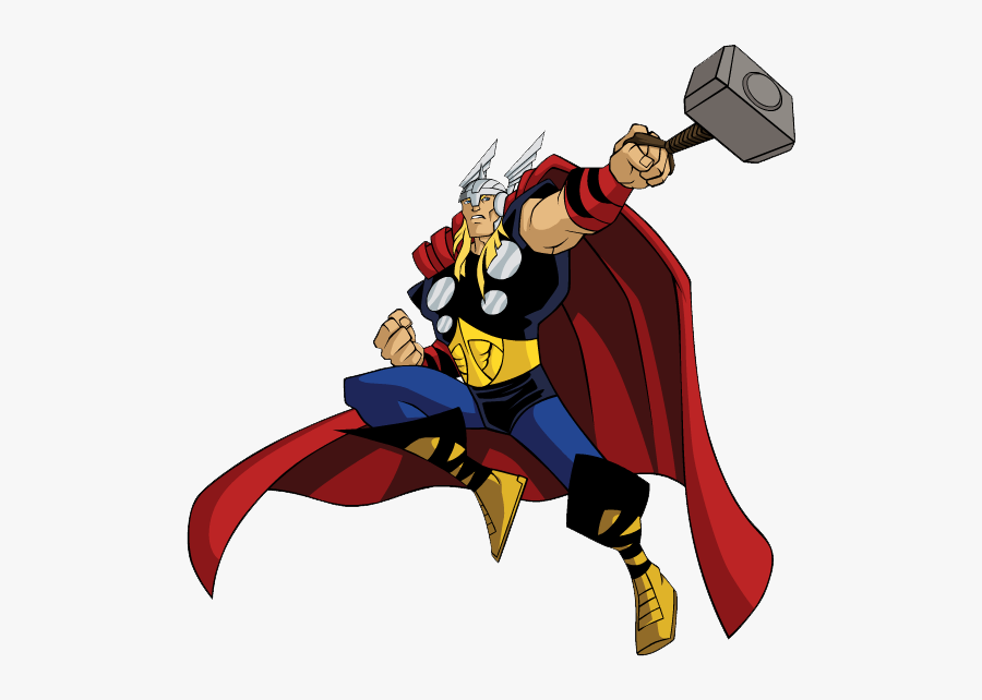 Superhero Superheroes Clipart Avengers For Free And - Avengers Earth's Mightiest Heroes Thor, Transparent Clipart