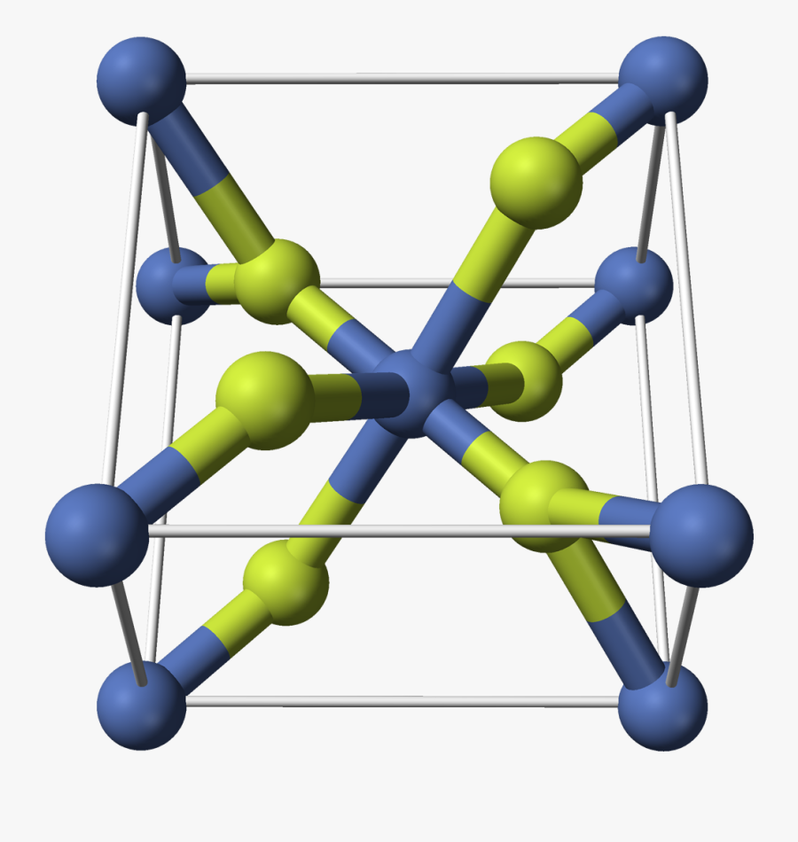 Nickel Fluoride Unit Cell 3d Balls - Nickel Ii Fluoride, Transparent Clipart