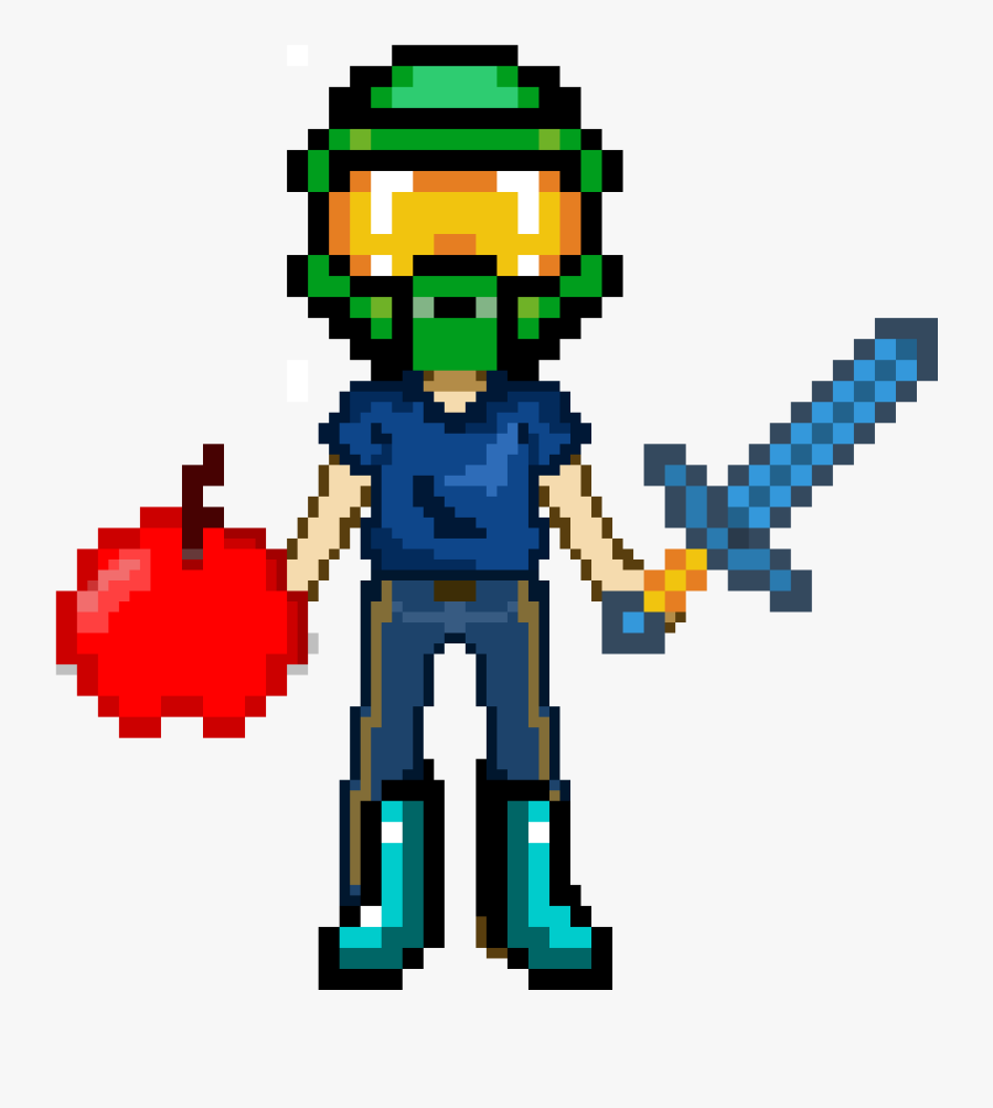 Halo Minecraft Pixel Art, Transparent Clipart