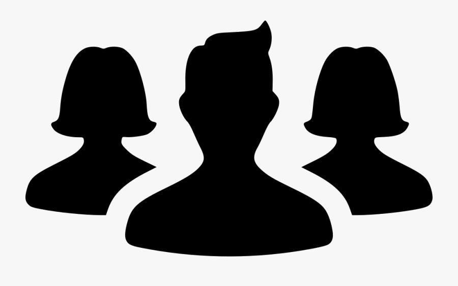 Art - Male And Female Group Icon, Transparent Clipart
