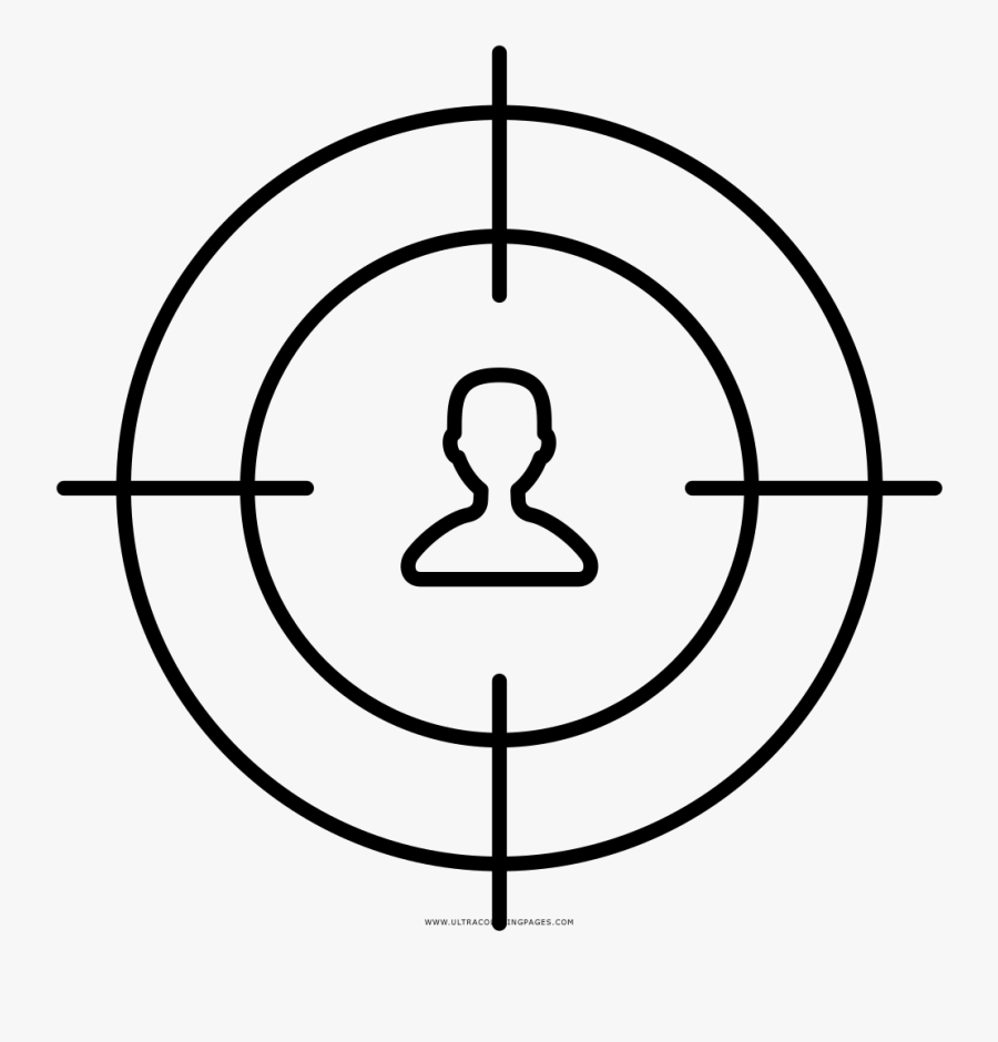 Transparent Target Audience Png - Crosshair Png, Transparent Clipart