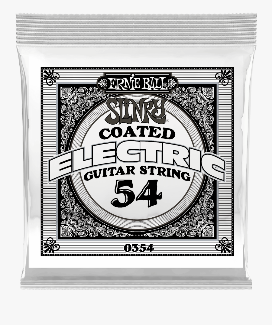 054 Slinky Coated Nickel Wound Electric Guitar Strings - Ernie Ball Titanium Rps 009, Transparent Clipart