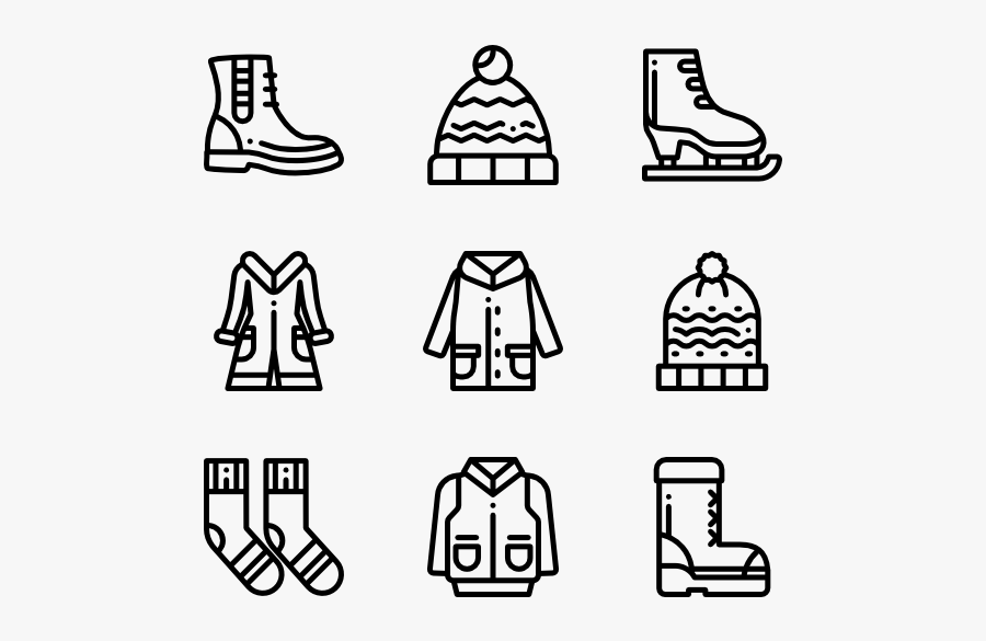 Winter Clothes - Vector Icon Employee, Transparent Clipart