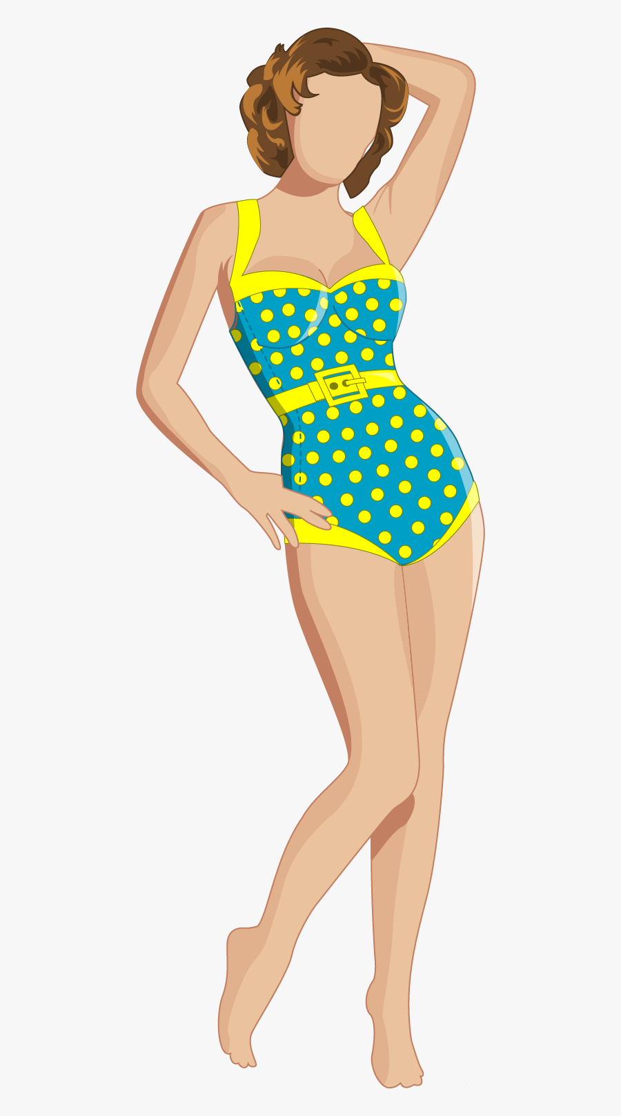 Clip Art Black And White Library Vintage Yellow Polka - Panties, Transparent Clipart