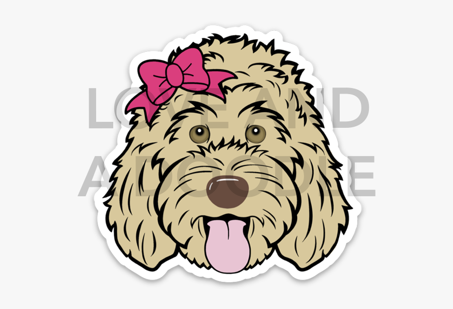 Blonde 1 Liver Points - Goldendoodle Clip Art, Transparent Clipart
