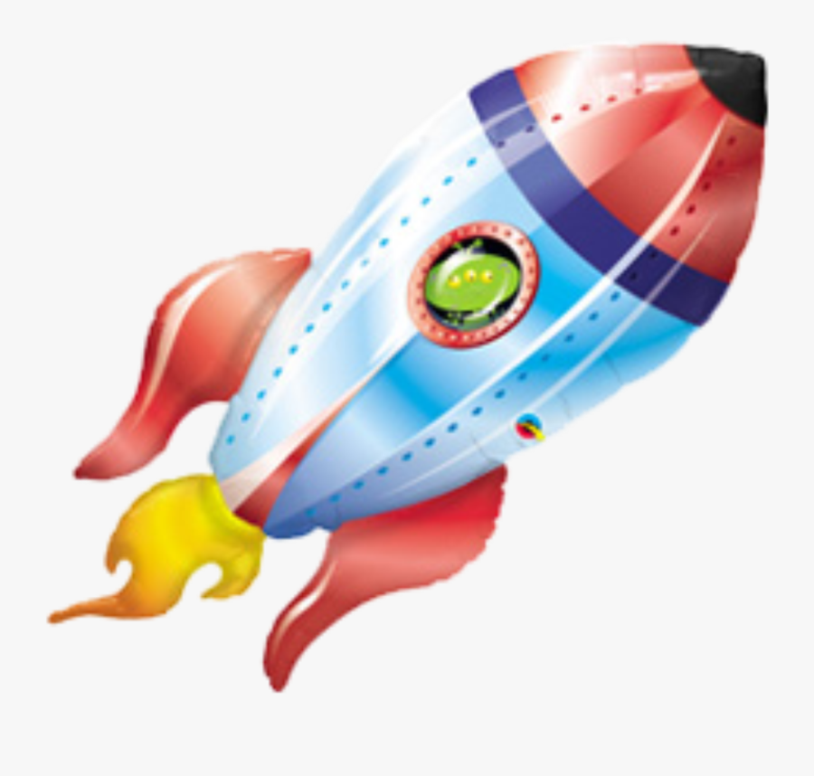 Balloon Spacecraft Outer Space Rocket Alien Clipart - Happy Birthday With Rockets, Transparent Clipart