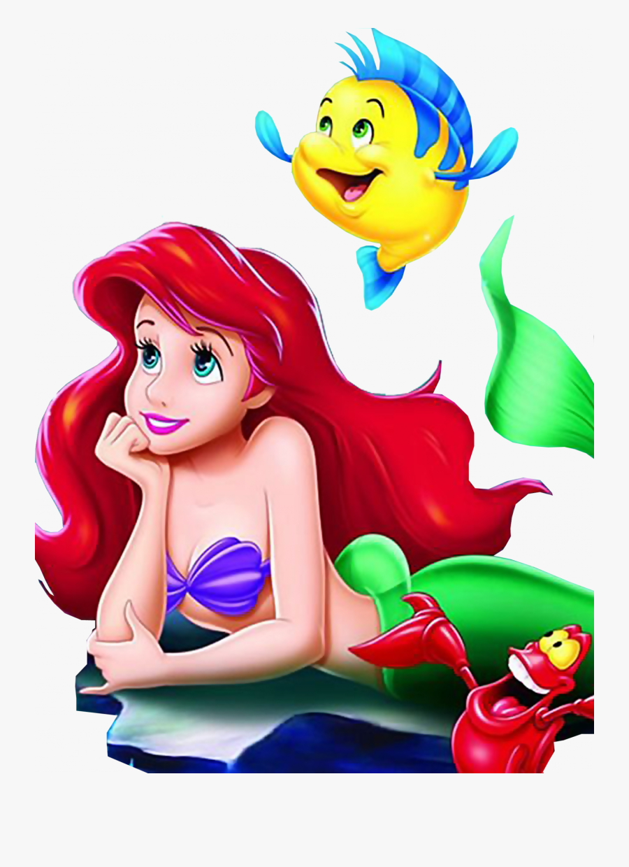 Baby Flounder Little Mermaid - Ariel Little Mermaid Png, Transparent Clipart