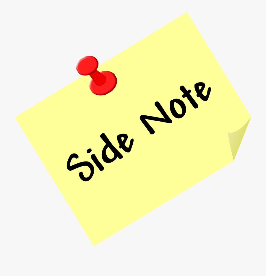 Clipart - Side Note, Transparent Clipart