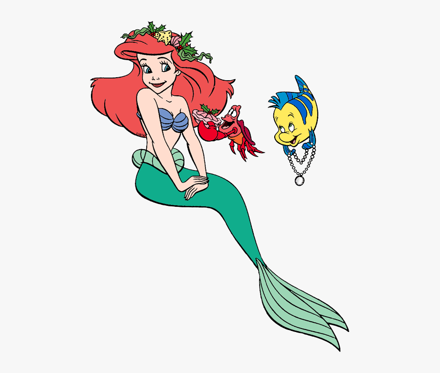 Little Mermaid Ariel Flounder And Sebastian Clipart, Transparent Clipart