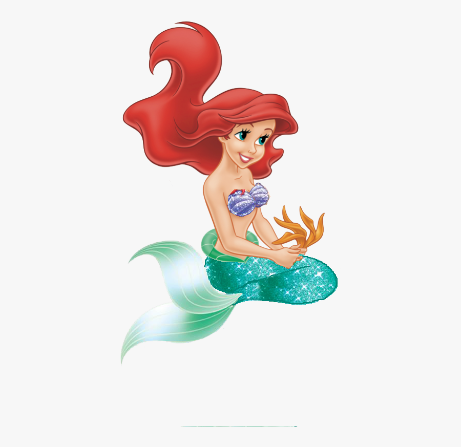 Sparkle Ariel Mermaid My Work By Fenixfairy - Disney Little Mermaid Tail, Transparent Clipart