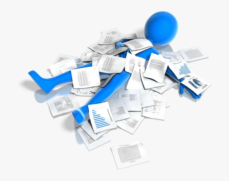 Paper Choices For Church Communications - Buried In Paperwork Clipart, Transparent Clipart