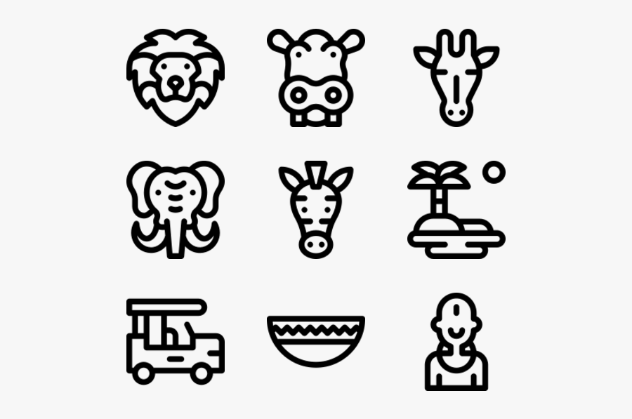 Icons Free Vector Africa - Computer Science Icons, Transparent Clipart