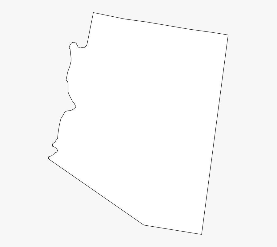 Arizona, State, Map, United, States, America, Usa - State Of Arizona Png, Transparent Clipart