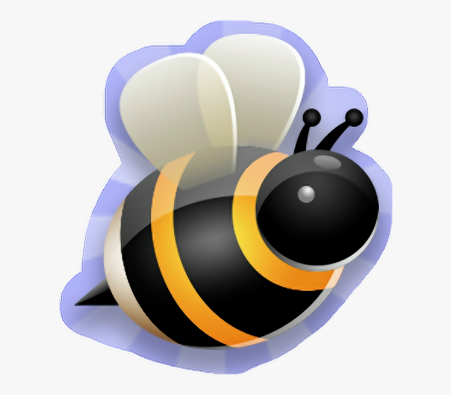 #bumblebee #bee #black #yellow #cute #freetoedit - Honeybee, Transparent Clipart