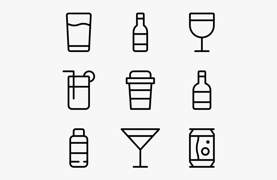 Drinks, Transparent Clipart