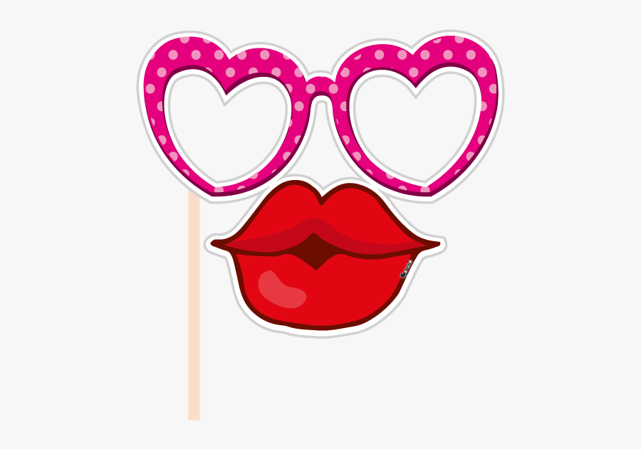 Vector Transparent Library Party Photobooth Figure - Disco Photo Booth Props Vector, Transparent Clipart