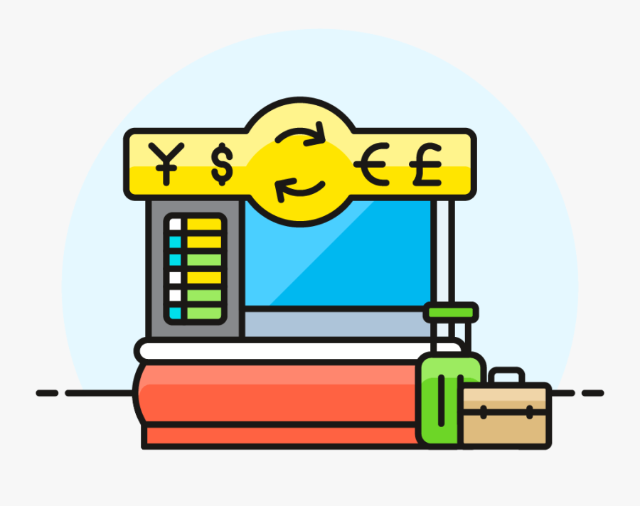Foreign Exchange - Exchange Booth Icon, Transparent Clipart