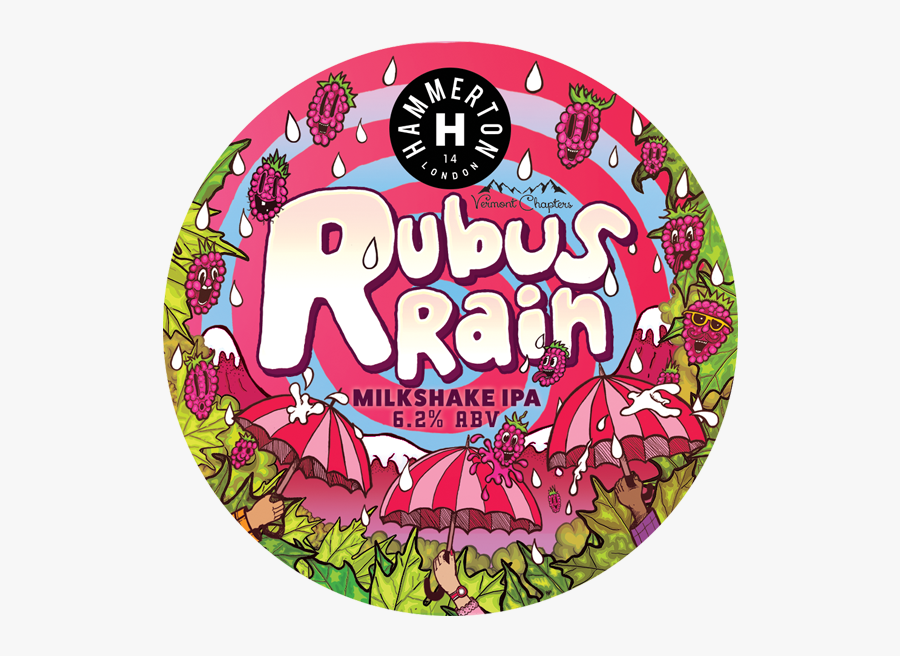 Rubus Rain Milkshake Ipa Keg Clip - Circle, Transparent Clipart