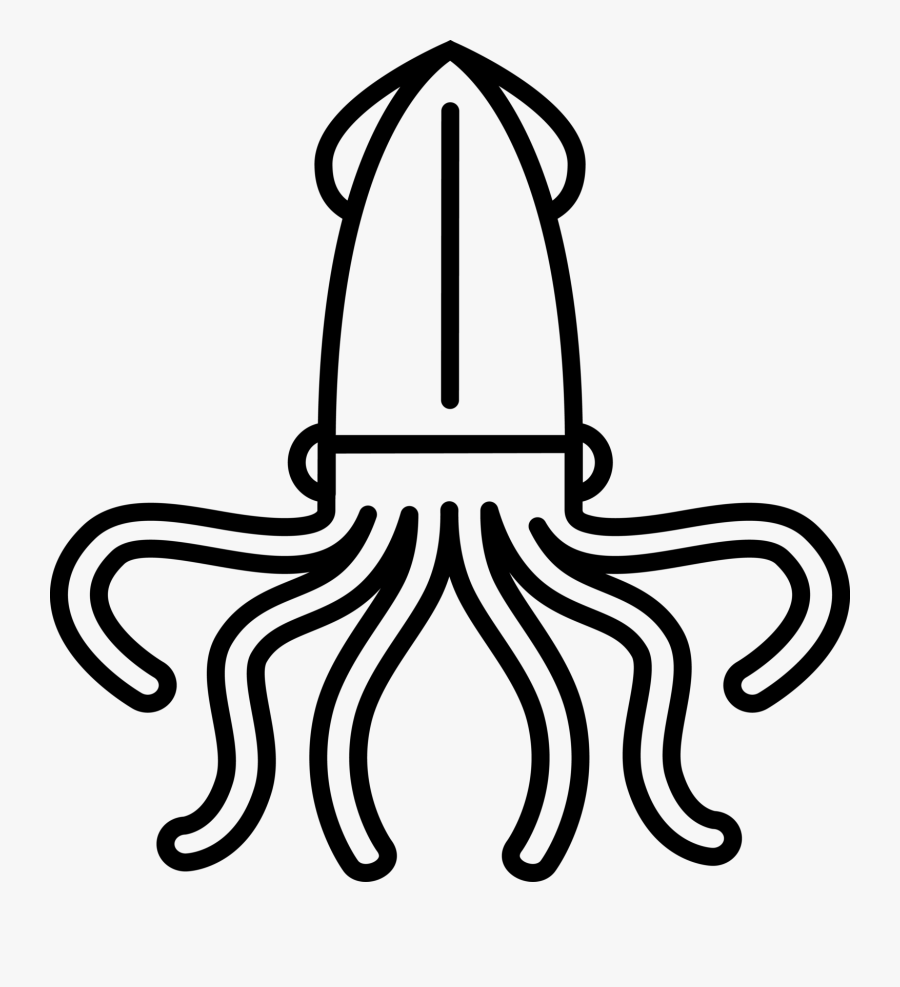 Squid Clip Art, Transparent Clipart