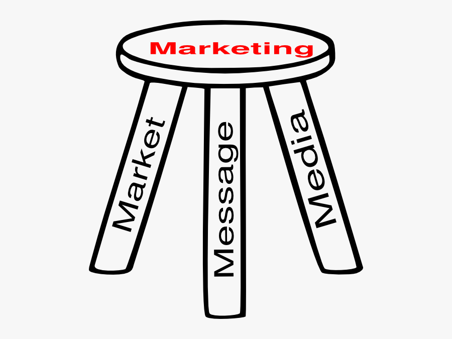 3 Legged Marketing Stool, Transparent Clipart