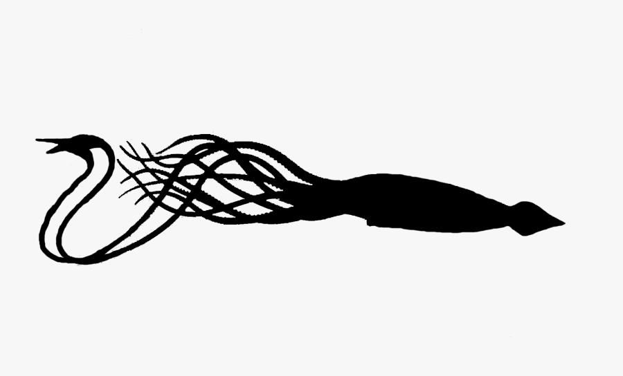 Giant Squid Silhouette Transparent, Transparent Clipart