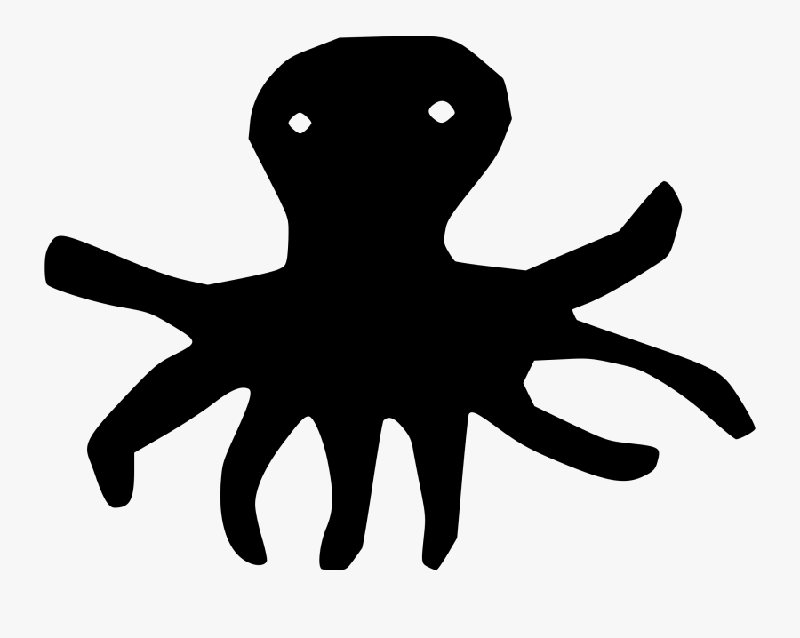 Human Behavior,silhouette,wing - Silhouette Squid Clipart, Transparent Clipart