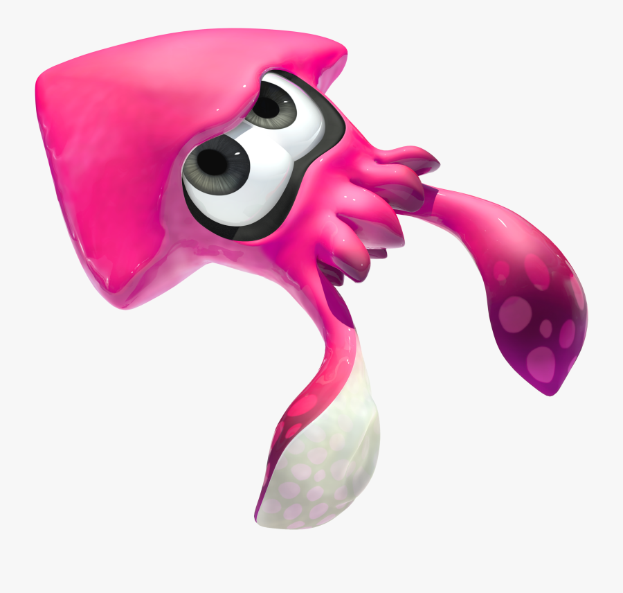 Squid Clipart Pink - Splatoon 2 Squid Form, Transparent Clipart