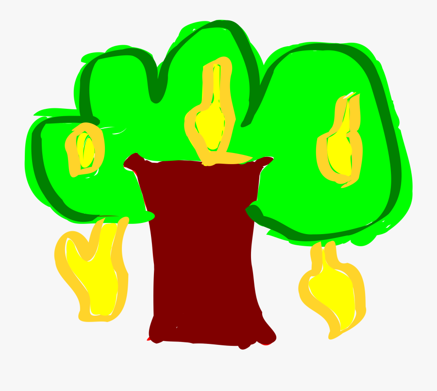 Mango Tree Cartoony Clip Arts - Tree Cartoony, Transparent Clipart