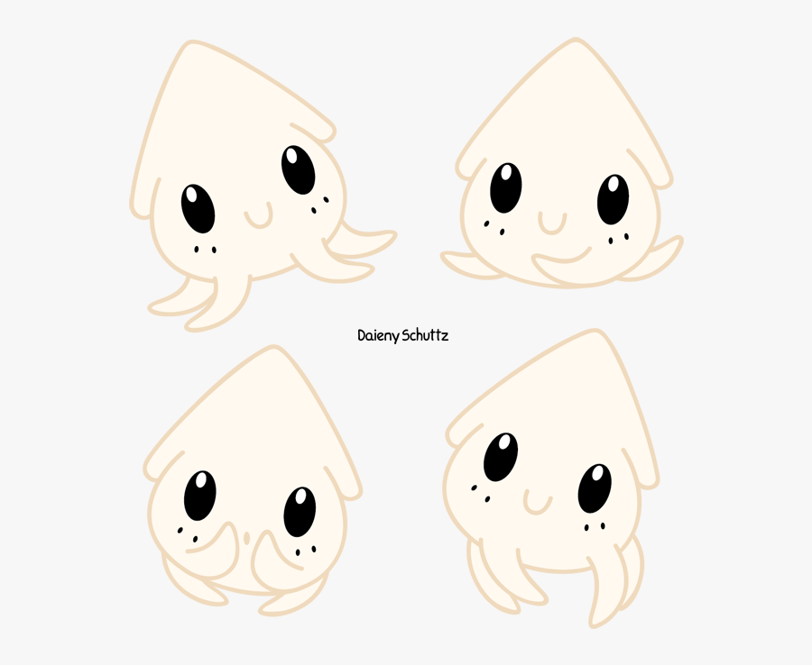 Collection Of Free Squid Drawing Easy Download On Ui - Anime Kawaii Chibi Detail, Transparent Clipart