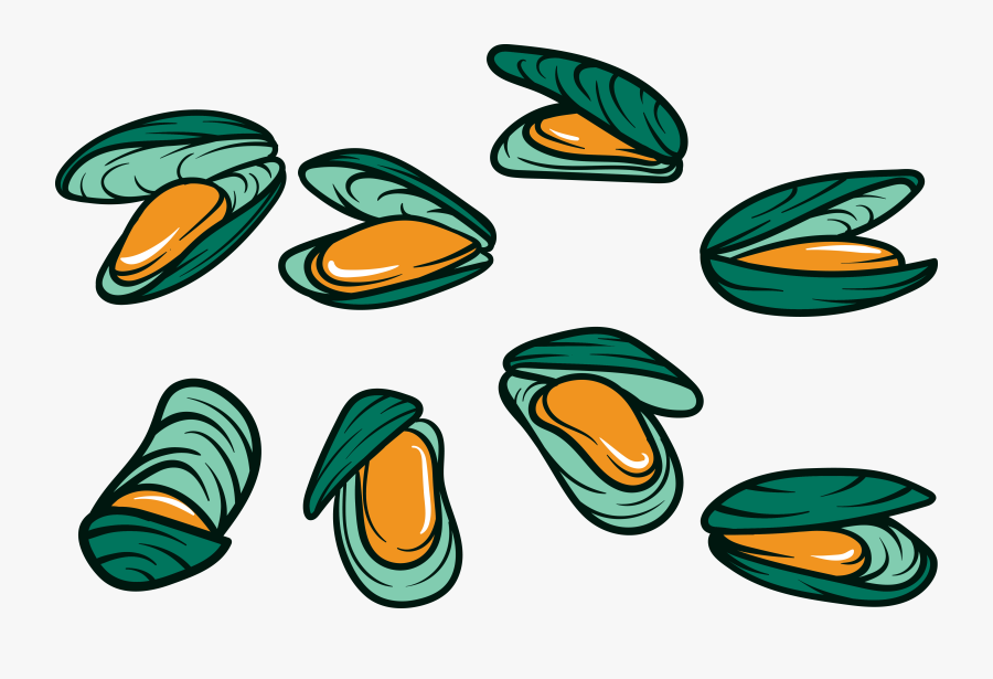 Mussel Seafood Squid Clip Art Cartoon Nail - Mussel Clipart, Transparent Clipart