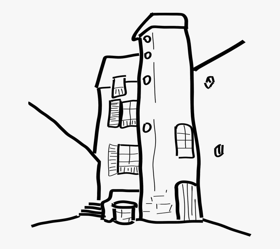 Transparent Old House Clipart - Alley Clip Art, Transparent Clipart