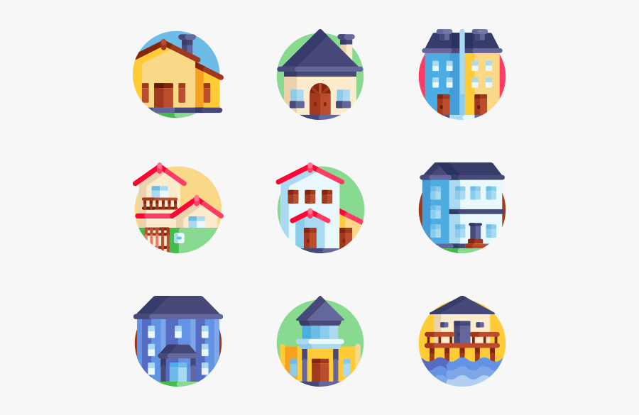 908 Free Vector Icons - House Apartment Icon Png, Transparent Clipart