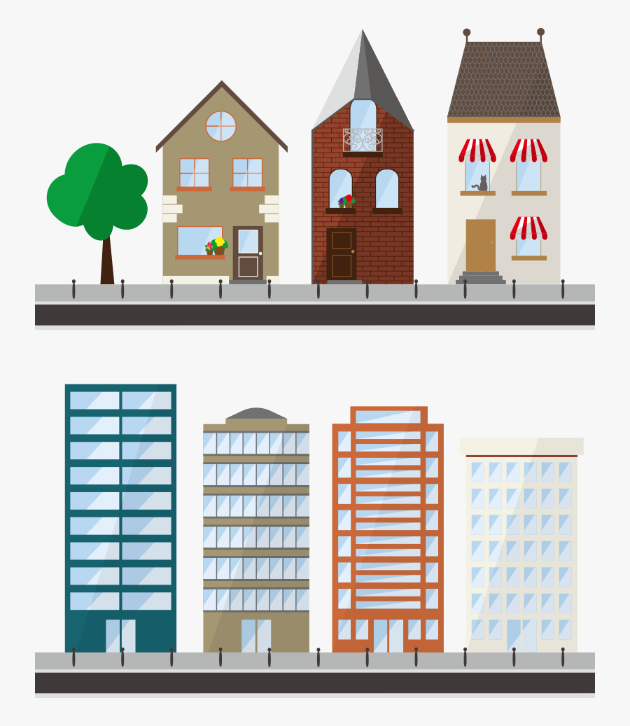 Transparent Apartment Clipart - Free Apartment Building Vectors, Transparent Clipart