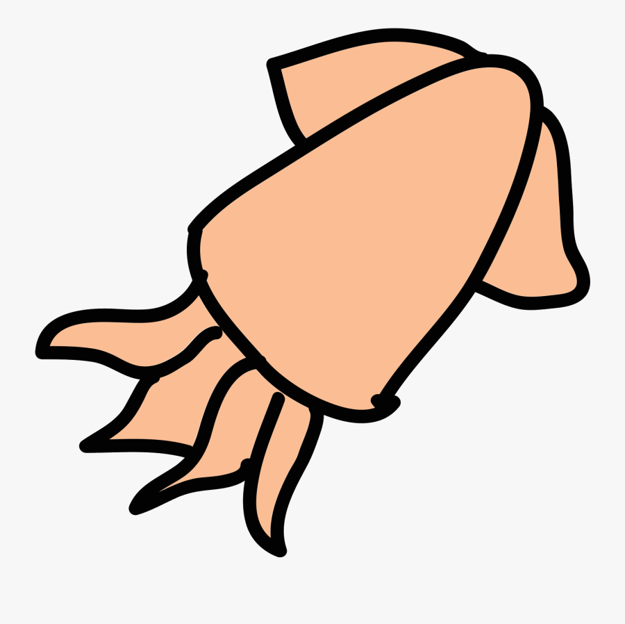 Clipart Royalty Free Library Squid Vector - Con Mực Hoạt Hình, Transparent Clipart