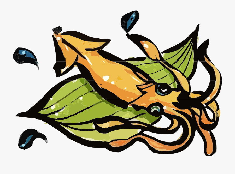 Transparent Squid Clipart - Food, Transparent Clipart