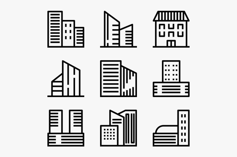 908 Free Vector Icons - Apt Building Icon, Transparent Clipart