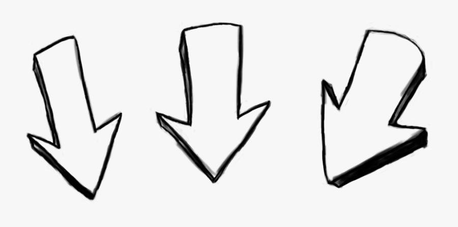 White Arrows Down Png, Transparent Clipart