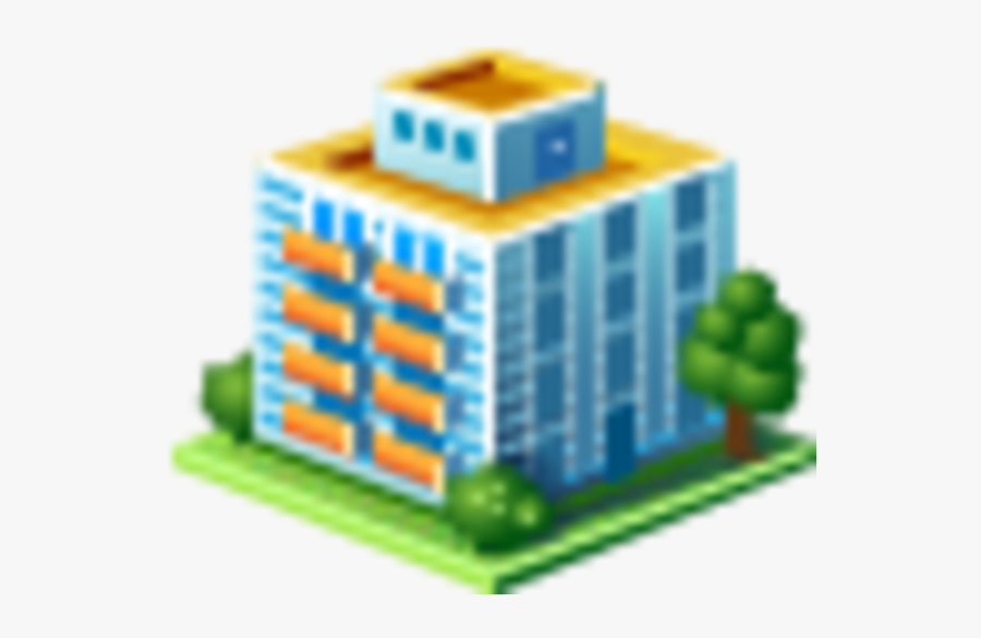 Transparent Apartment Building Icon Png, Transparent Clipart