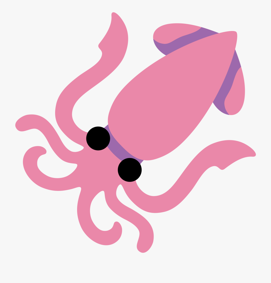 Squid Clipart Svg - Google Squid Emoji, Transparent Clipart