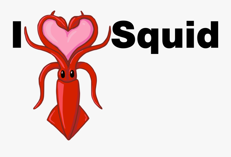 - Zazzle I Heart Squid Keychain Clipart , Png Download - Squid Vector Png, Transparent Clipart