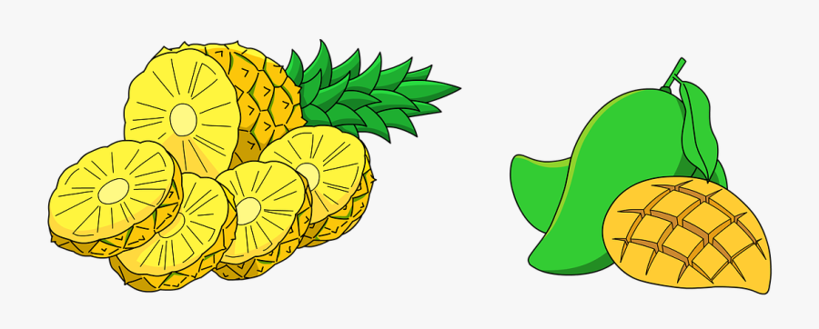 Pineapple Mango Fruit Free Picture - รูป สับปะรด การ์ตูน Png, Transparent Clipart