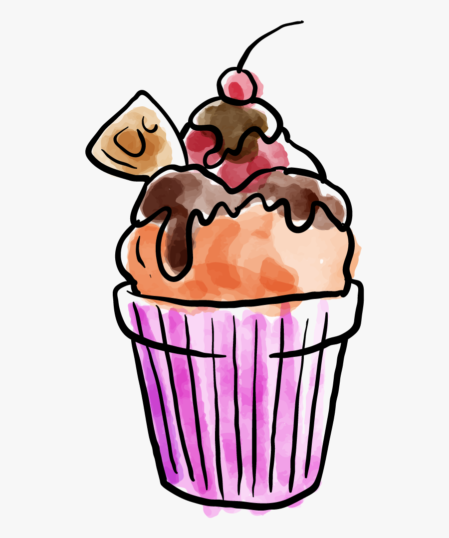 Chocolate Ice Cream Sundae Soy Milk, Transparent Clipart