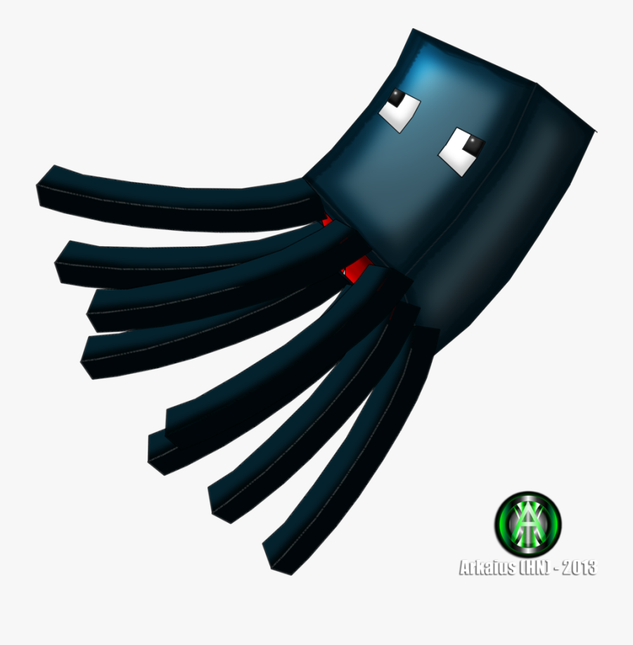 Transparent Minecraft Clip Art - Minecraft Cartoon Squid Png, Transparent Clipart