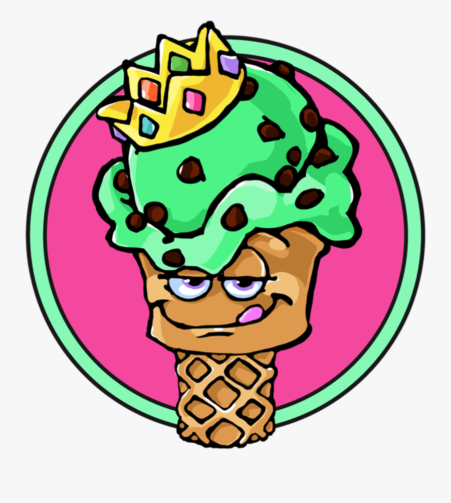 King Kone - Ice Cream King Logo, Transparent Clipart