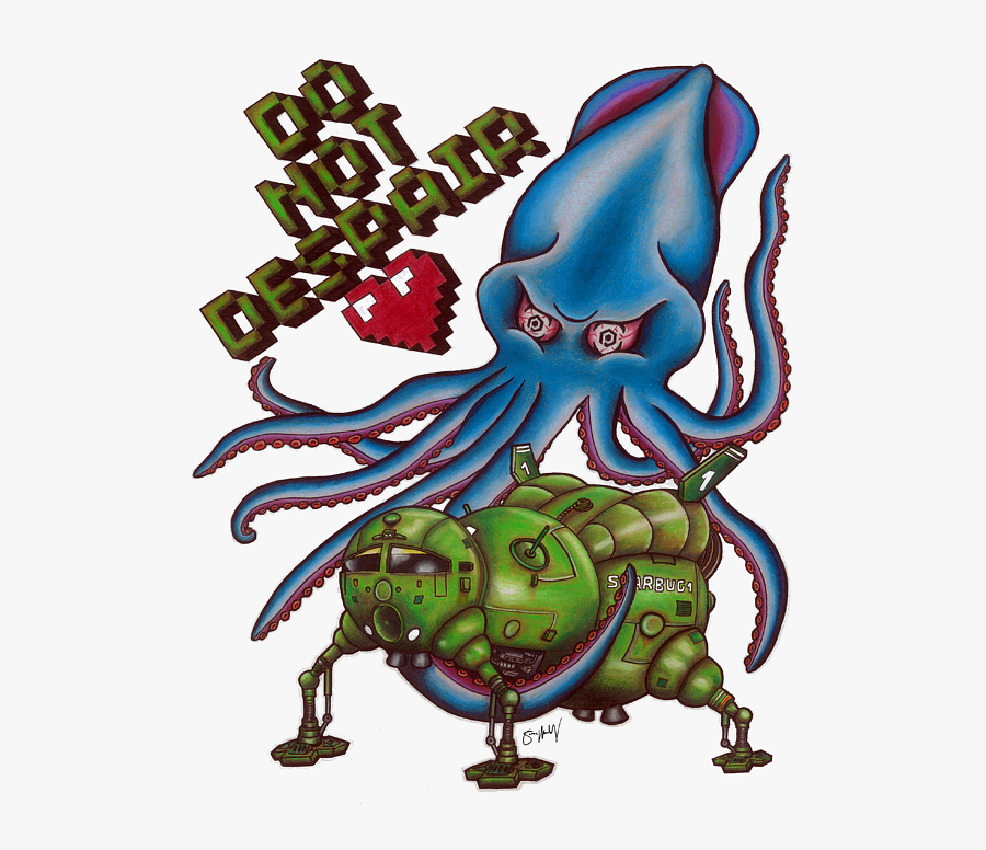 Despair Squid, Transparent Clipart