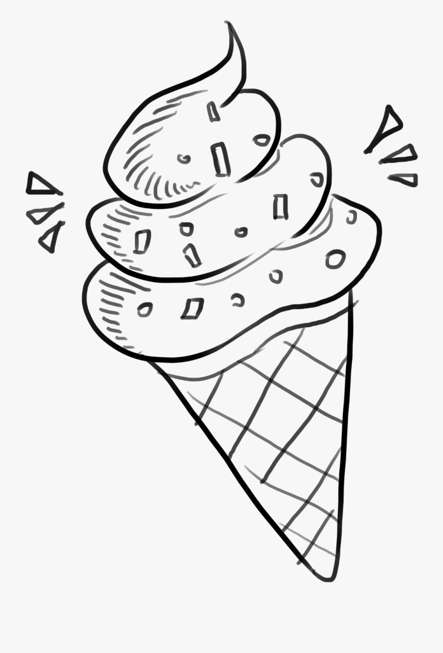 Ice Cream Cup Lineart Ice Cream Drawing Png , Free Transparent