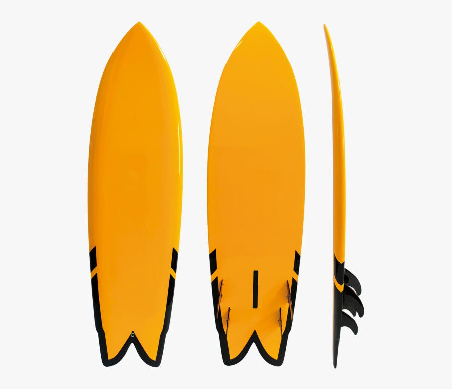 6"5 - Surfboard, Transparent Clipart