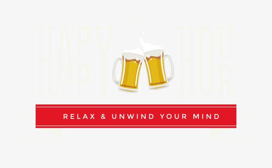 Happy Hour Poster Print, Transparent Clipart