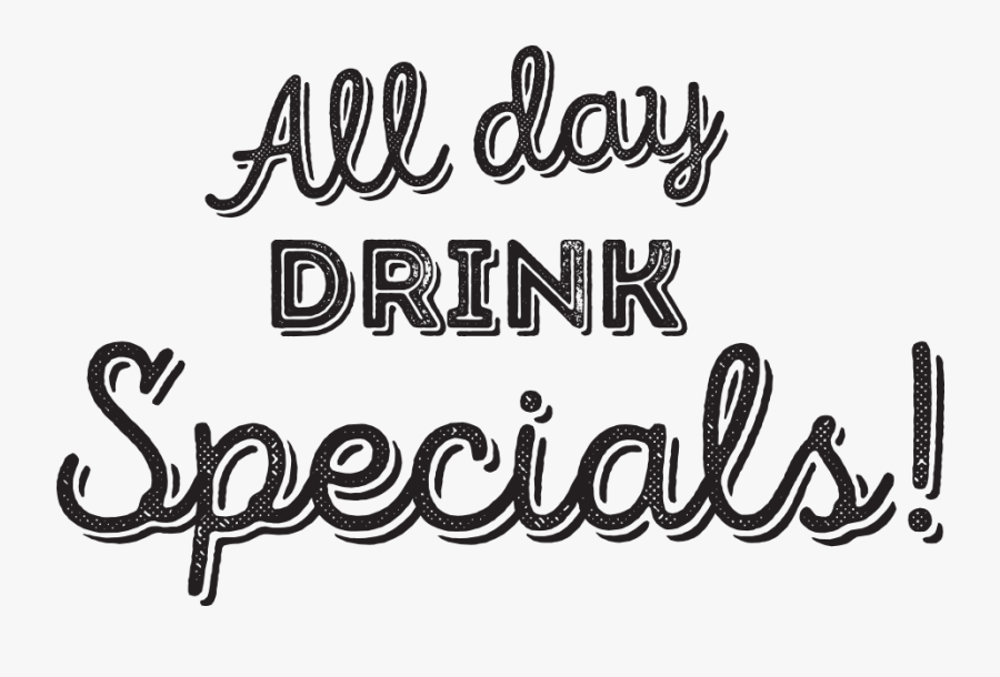 Drink Specials Logo, Transparent Clipart