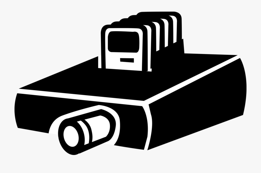 Vector Illustration Of Slide Projector Opto-mechanical, Transparent Clipart